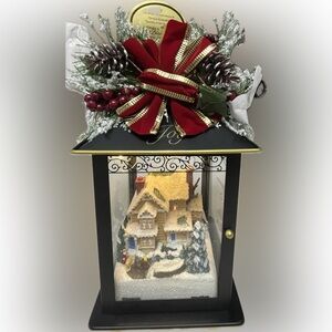 Bradford Exchange “Joy” Holiday Light up Detailed Holiday Lantern